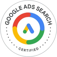 Google Ads Search Certification badge, Google Skillshop